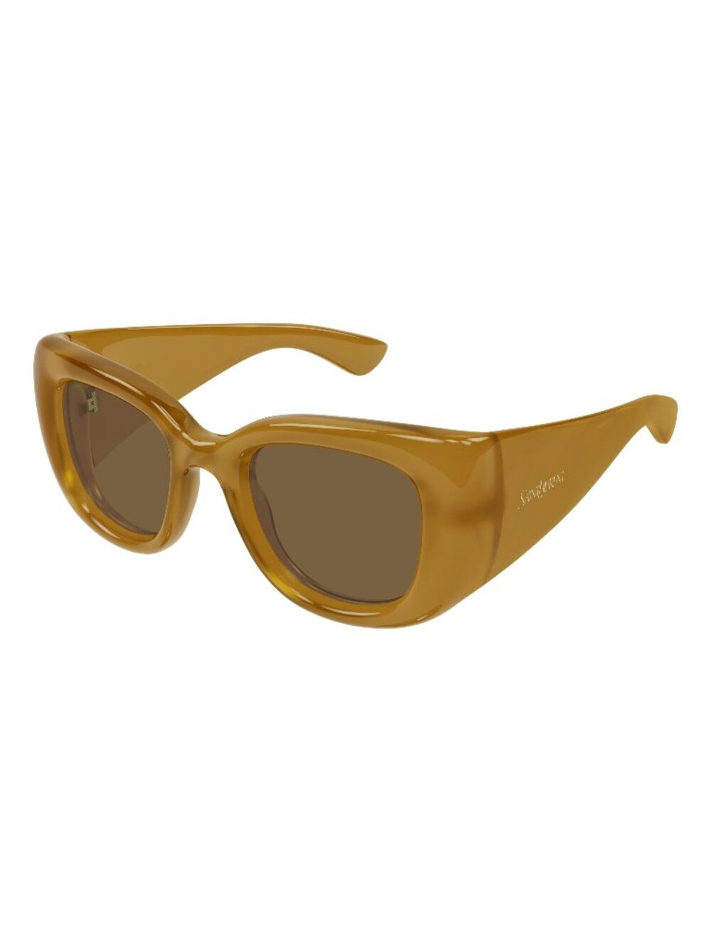 New Saint Laurent Women's Sunglasses Yellow Brown Lens Injected Frame SL 903 008